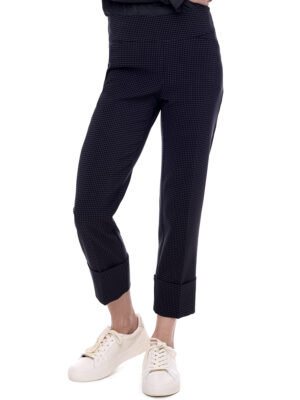 UP 67939 houndstooth pull-on panel slimming pants