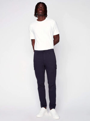 Projek Raw Cargo pants 143102 stretchy and comfortable navy color