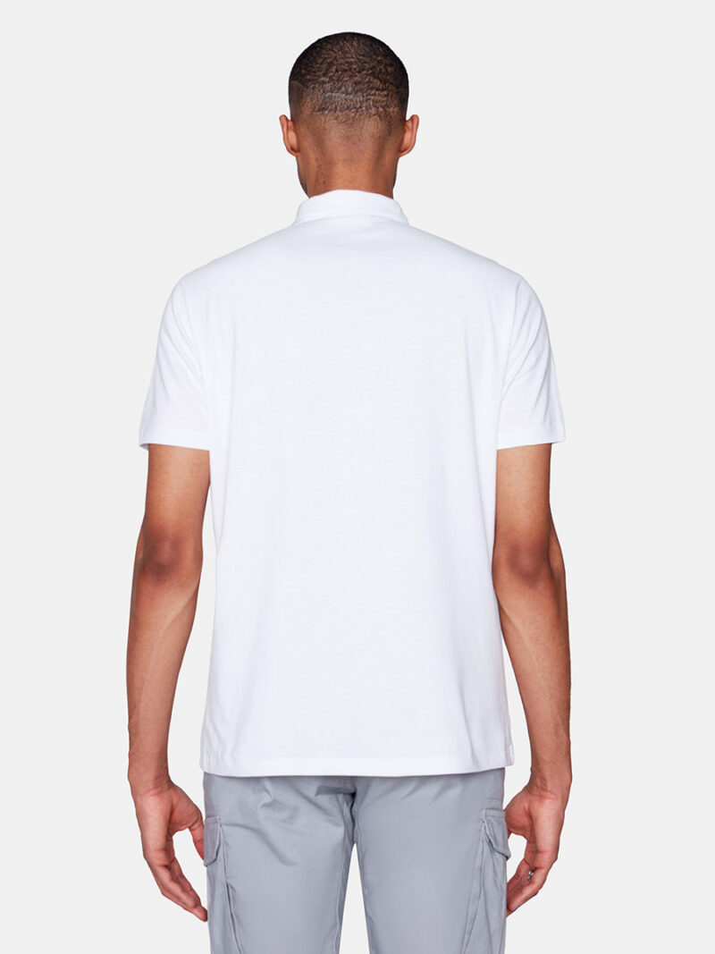 Projek Raw Polo 142315 short sleeve printed shirt collar white