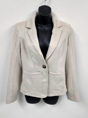 CoCo Y Club Jacket 232-2508 lined with 1 button beige