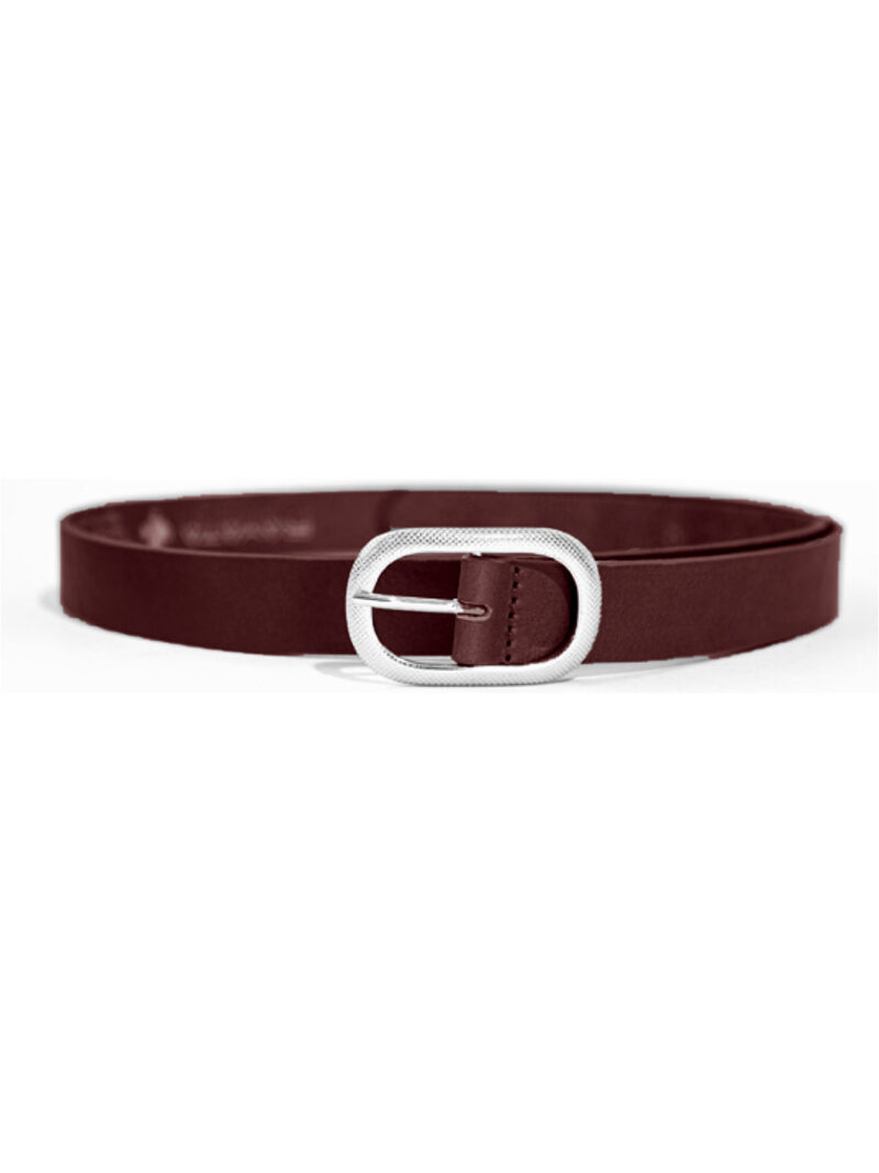 Rayata LS5773 genuine leather belt burgundy color