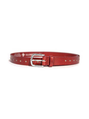 ceinture Rayata LS5774 en cuir véritable couleur rouge