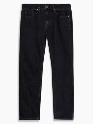 Peter Lois 16607380-00 jeans in stretch denim with elastic waistband dark indigo