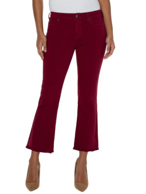 Liverpool red jeans LM7173F81-HANNAH in stretch denim with flared legs