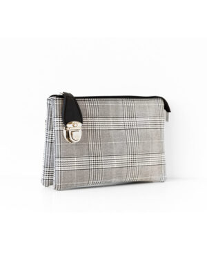 Caracol 7012-PWH black and white shoulder bag