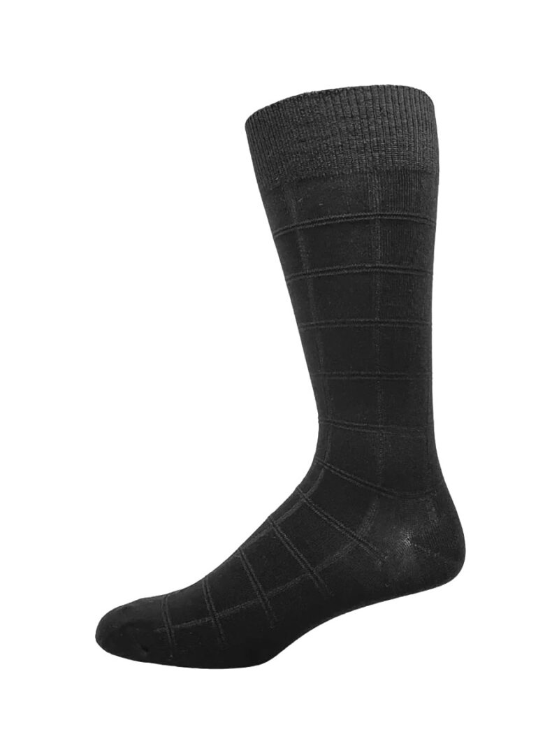 Point Zero 5802 socks in textured and comfortable bamboo rayon charcoal color