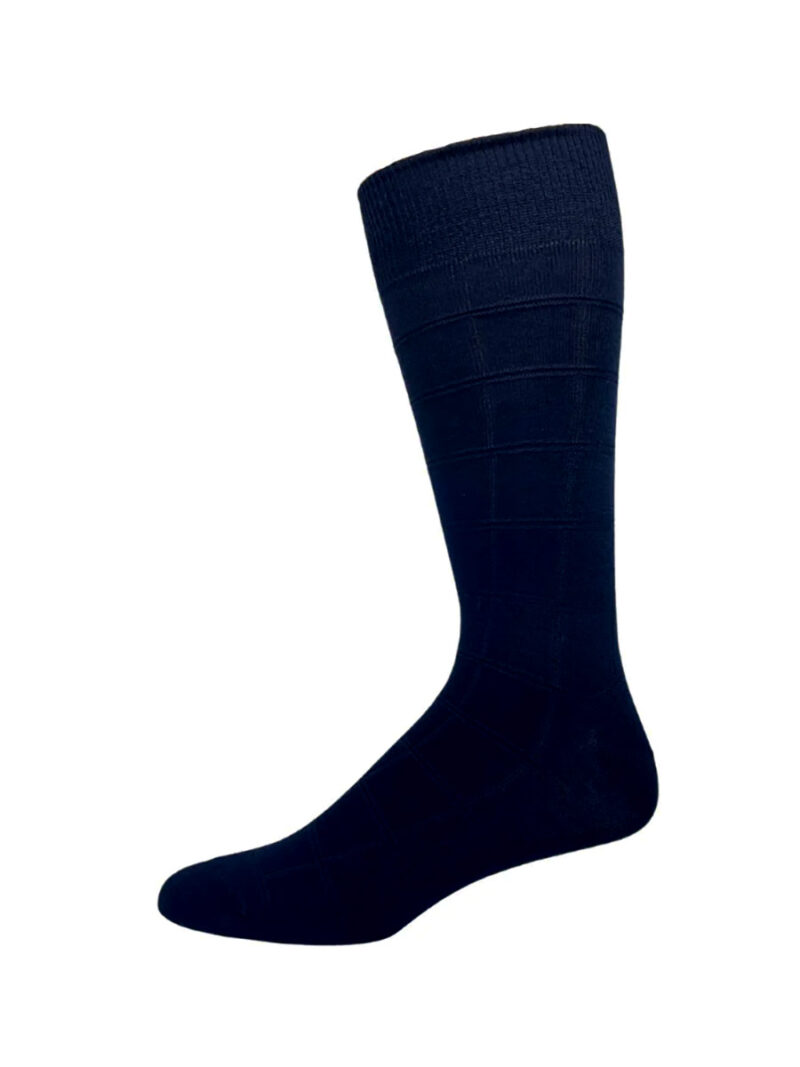 Point Zero 5802 socks in textured and comfortable bamboo rayon navy color