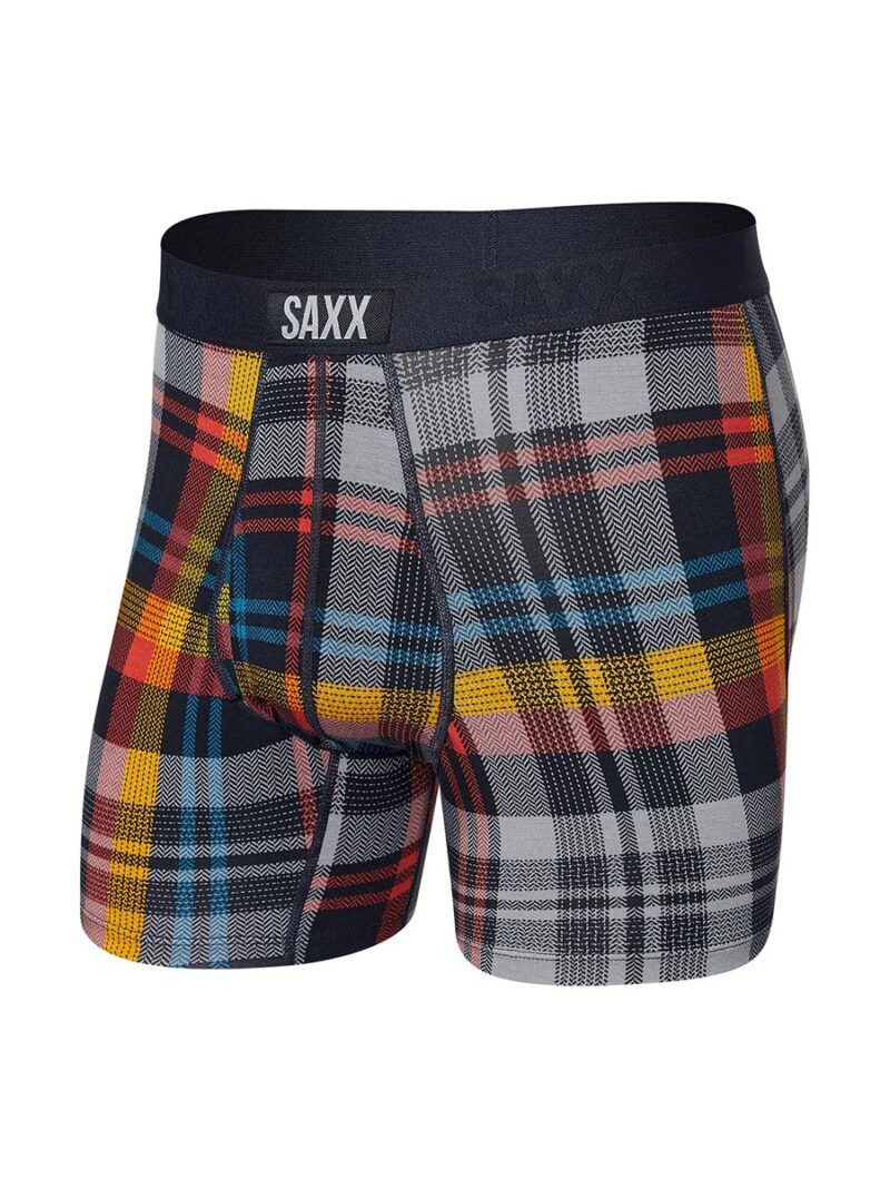 SAXX Ultra SXBB30F FFM ultra soft boxer briefs with multicolored checked print