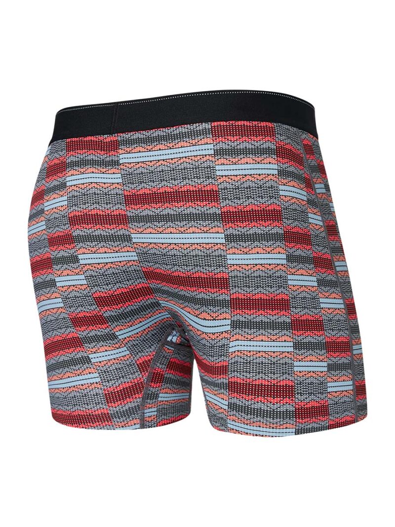 SAXX Boxer Quest SXBB70F ASR printed waffle mesh texture red combo