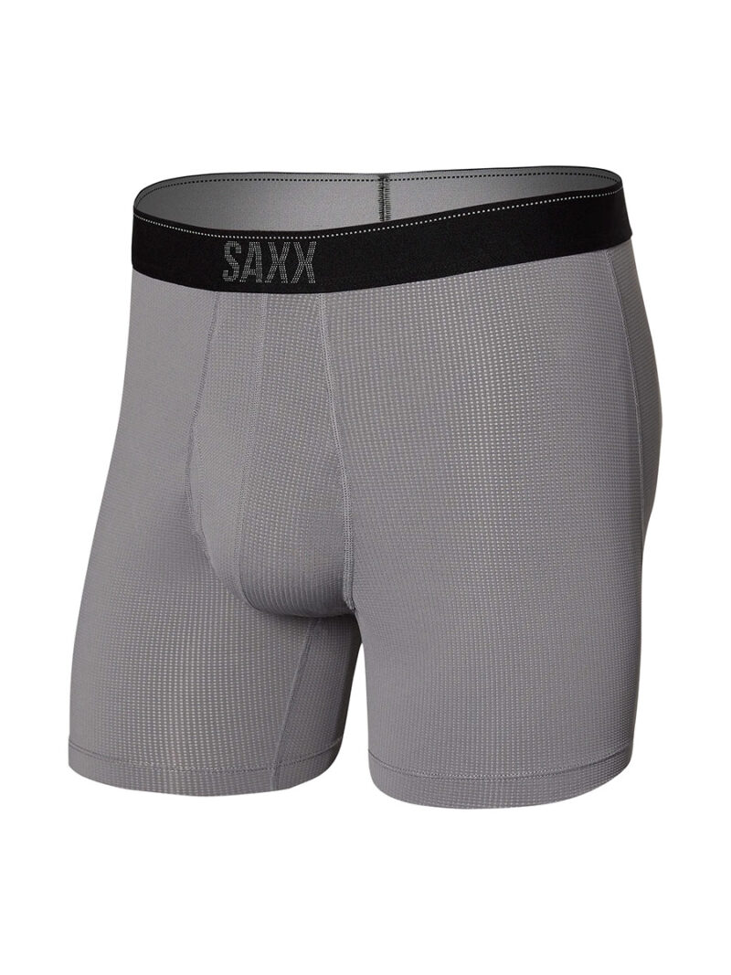 Boxer SAXX Quest SXBB70F DC2 texture maille gaufrée couleur gris