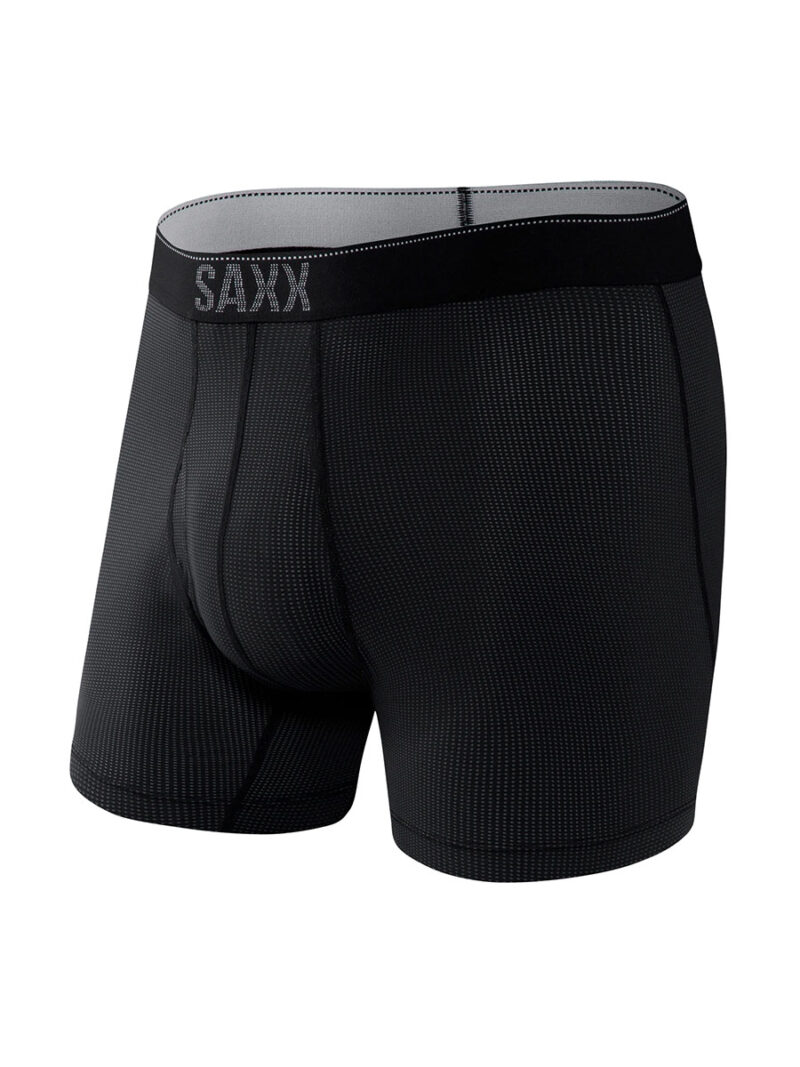 Boxer SAXX Quest SXPP2Q-BD2 ASR texture maille gaufrée gris ou noir en paquet de 2