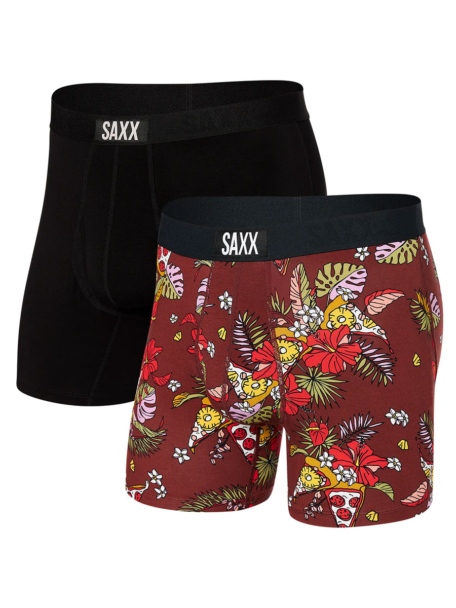 SAXX Ultra SXBB30F BCP ultra soft boxer shorts with black gray stripes
