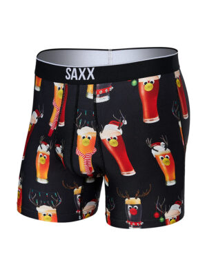 SAXX Boxer Volt SXBB29 RBB mesh texture printed with Christmas beers