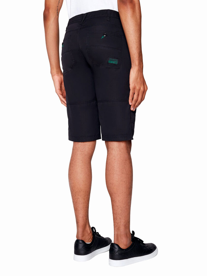 Capri Projek Raw 142802 style cargo multi-poches en coton et nylon couleur noir