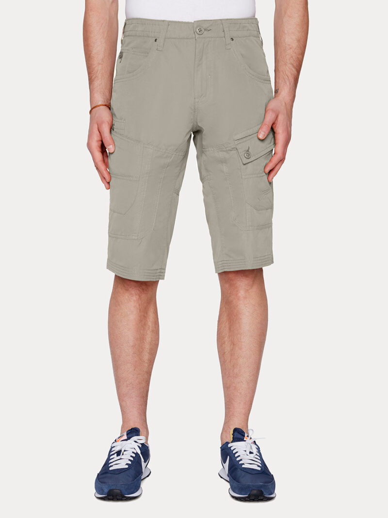 Capri Projek Raw 142802 style cargo multi-poches en coton et nylon couleur stone