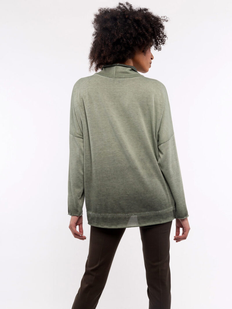M Italy 10-8385R sweaters in soft and comfortable thin knit khaki colori
