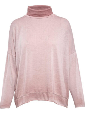 Chandails M Italy 10-8385R en tricot mince doux et confortable couleur rose