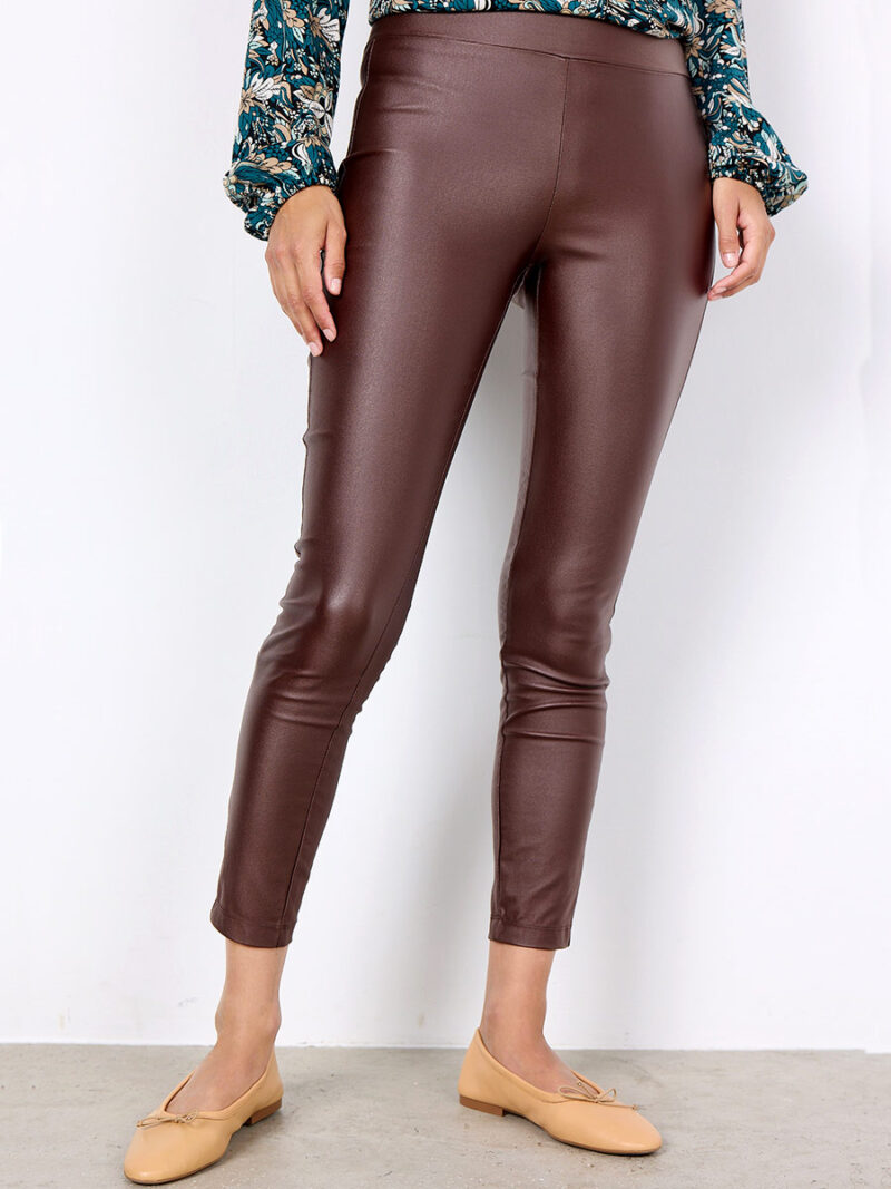 Pantalon Soya Concept 19212 legging extensible couleur café