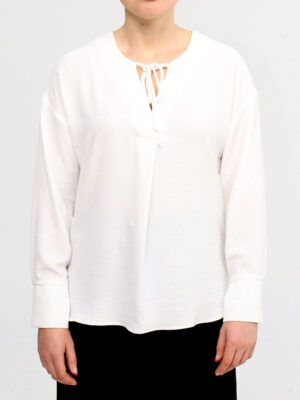 Top Dévia F353T loose and fluid long sleeves off-white color