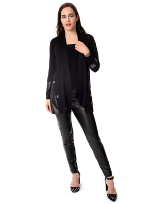 Bali 8169 Freestyle Jacket with Black Faux Leather Cutout