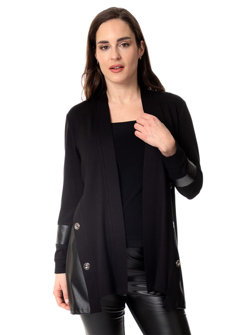 Bali 8169 Freestyle Jacket with Black Faux Leather Cutout