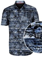 Point Zero shirt 7264632 printed short sleeves comfortable and stretchy in navy combo