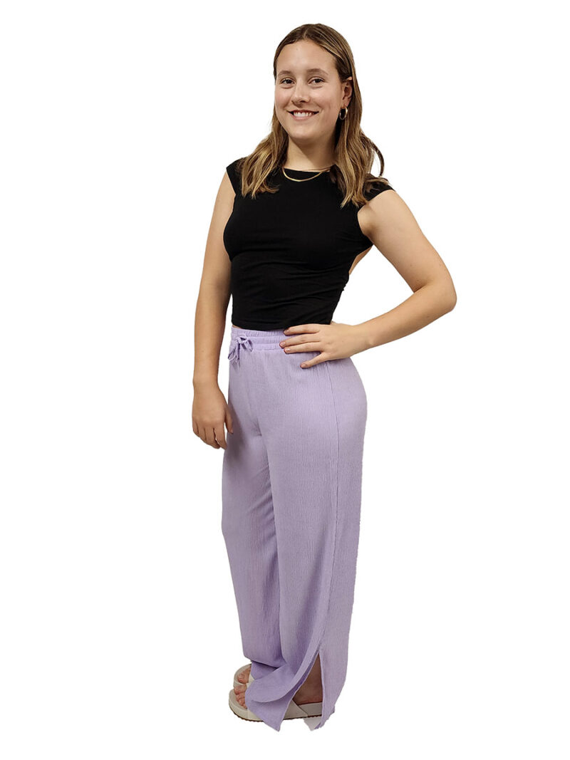 Pantalon Mosaic MOSPAW03009 ample léger couleur lilas