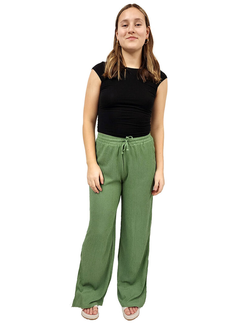 Pantalon Mosaic MOSPAW03009 ample léger couleur vert