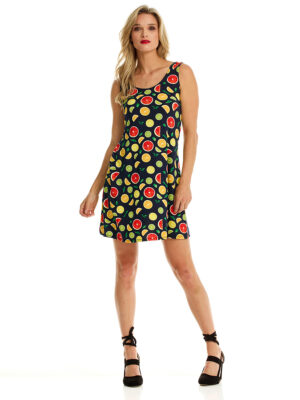 Modes Gitane 5003-10526 short sleeveless printed sun dress