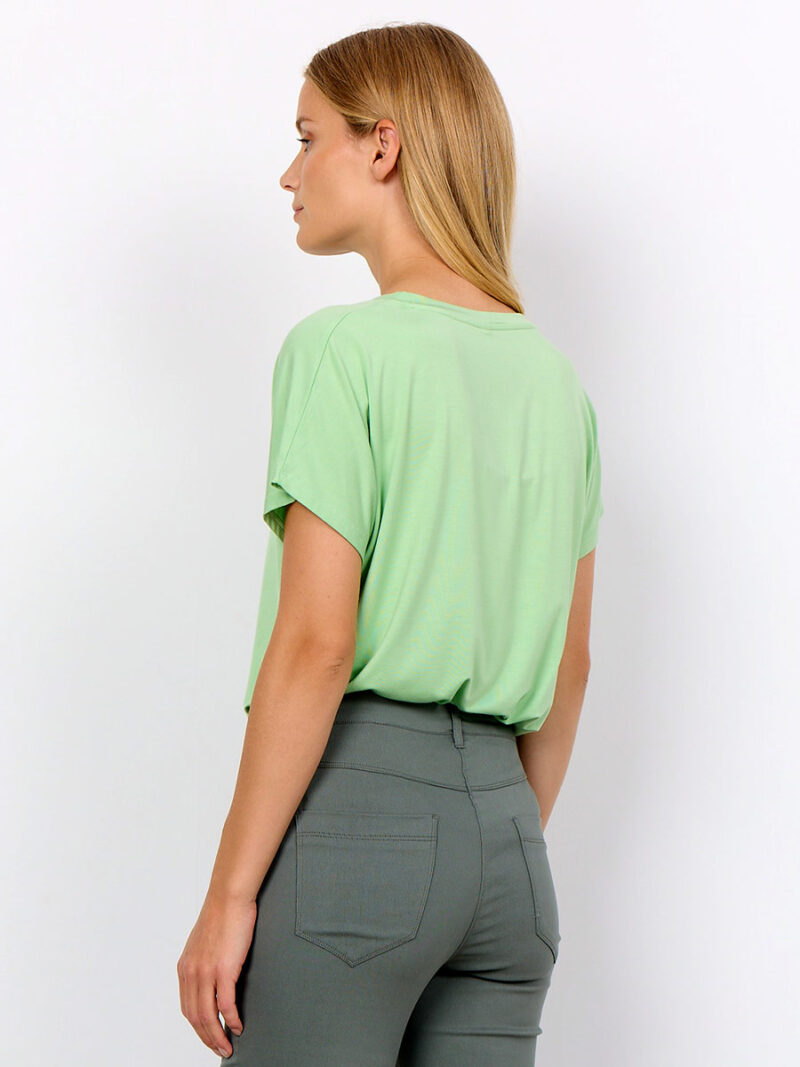T-shirt Soyaconcept 29028- Marica encolure V manches courtes vert