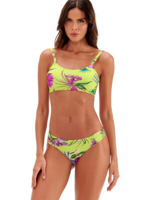Maryssil bikini bottom 741-22E high-cut print green combo