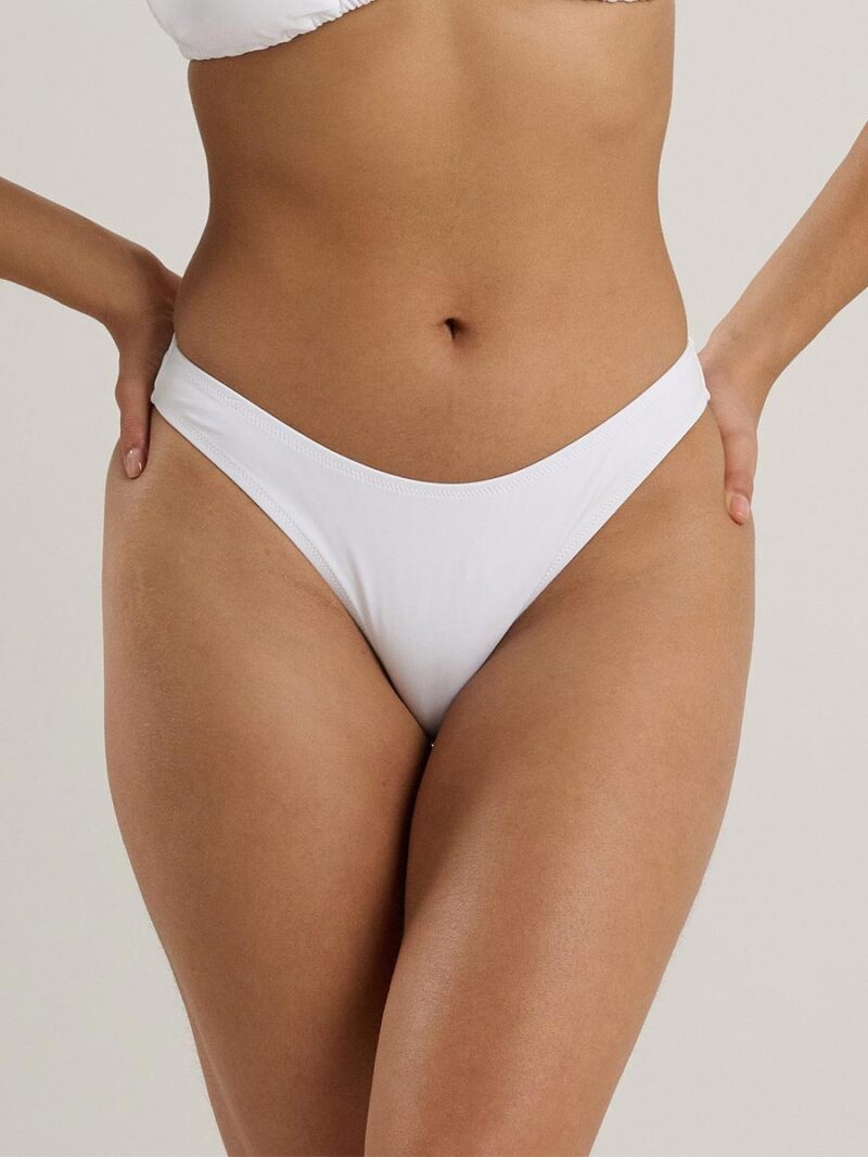 Quintsoul 1055295 high-waisted bikini bottom white color