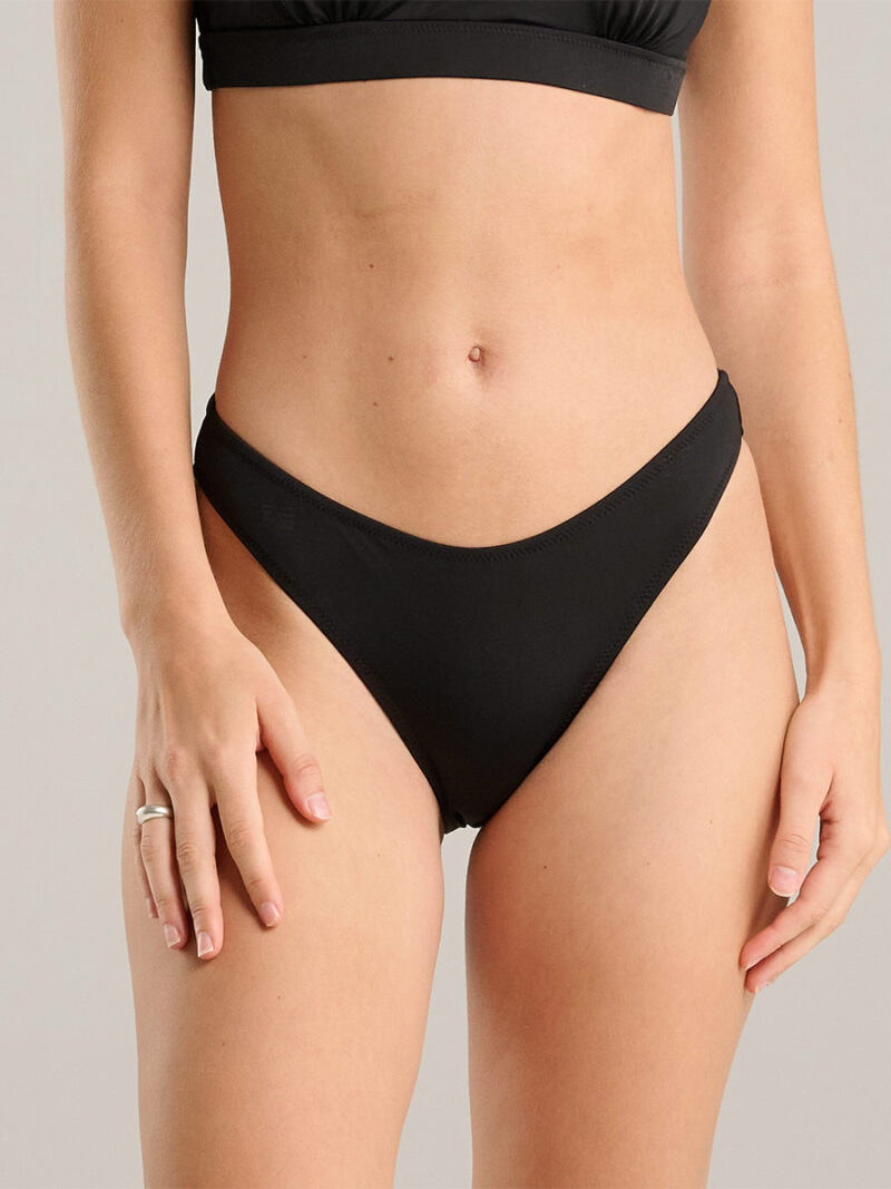 Bas bikini Quintsoul 1055295 échancré taille haute couleur noir