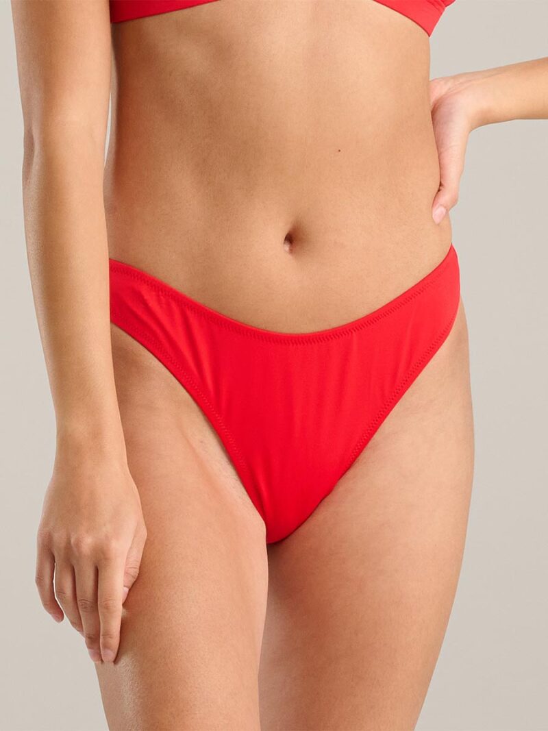 Bas bikini Quintsoul 1055295 échancré taille haute couleur rouge
