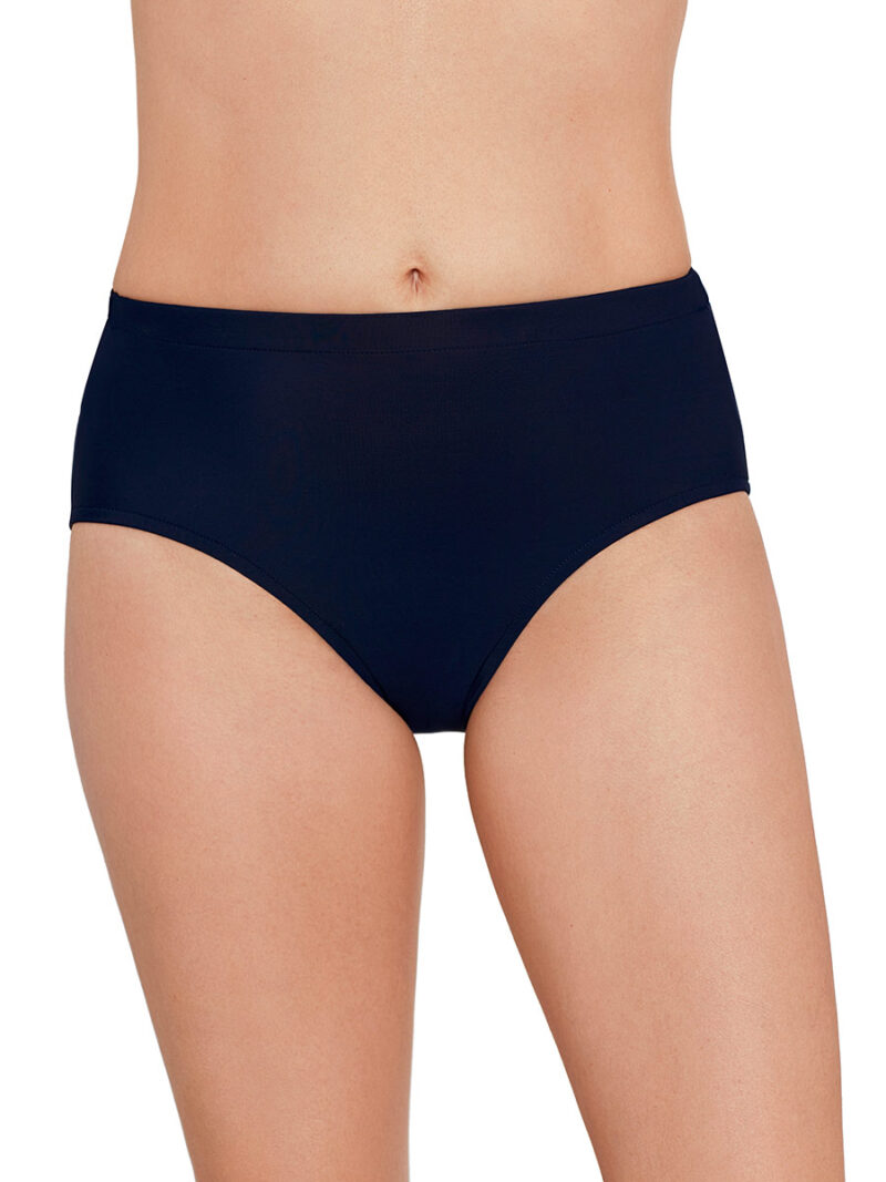 Penbrooke swimsuit bottom 42545 regular size slimming panel in navy color