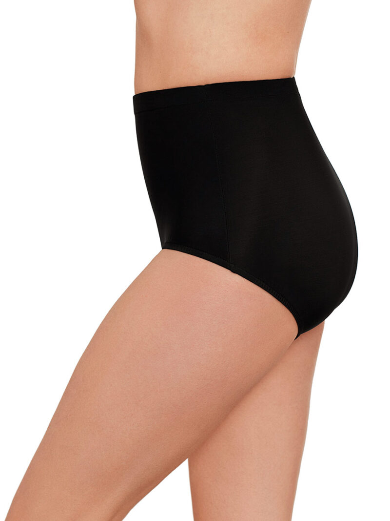 Black swimsuit briefs Penbrooke 42546 high waist low cut