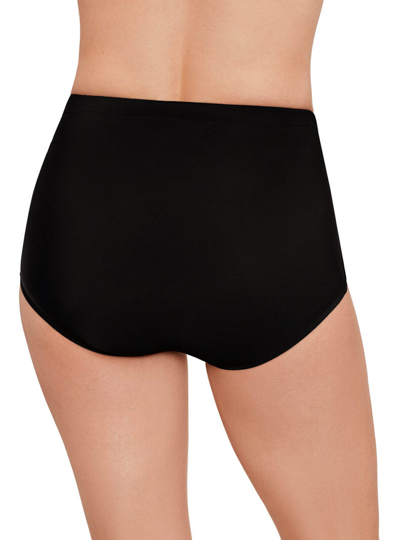 Black swimsuit briefs Penbrooke 42546 high waist low cut