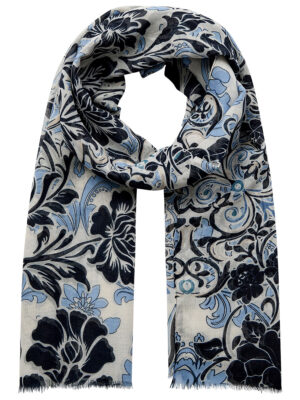 Soyaconcept 51253 printed scarf blue combo