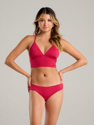 Quintsoul bikini top W15203965 strapless sangria color