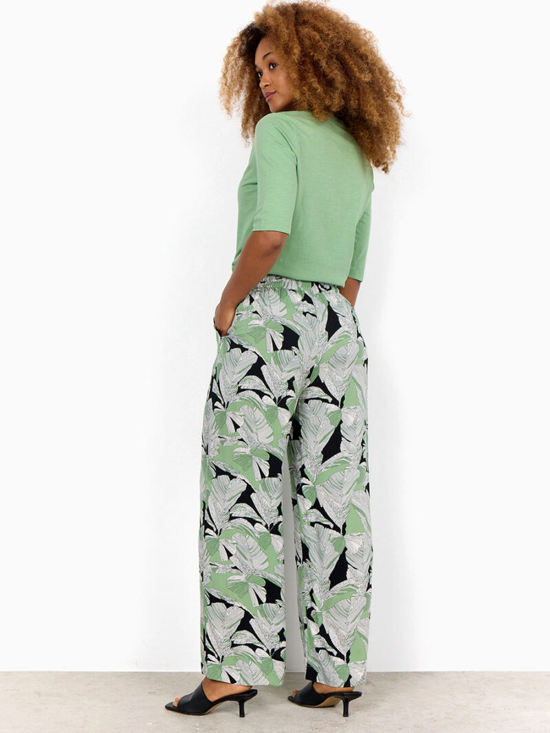 Soyaconcept 40554-40 printed pants green combo