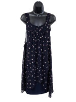 Bali 8374 printed sleeveless dress in navy combo