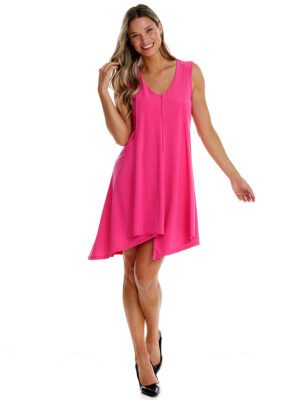 Modes Gitane R25506 sleeveless V-neck dress pink