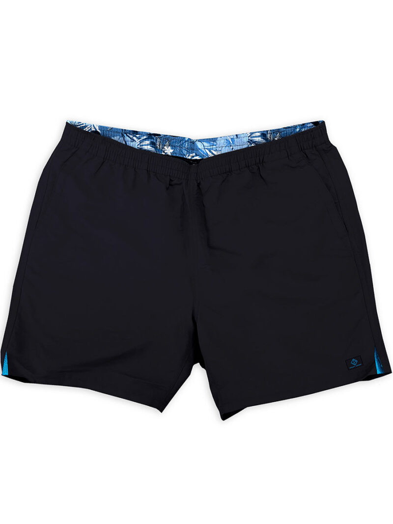 Point Zero black swim shorts 7265295 short with interior mesh in solid color
