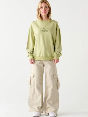 Dex sweatshirt 2324002D long sleeves green color