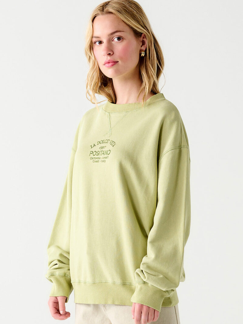 Sweatshirt Dex 2324002D manches longues couleur vert