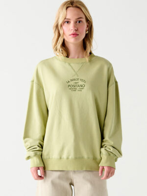 Dex sweatshirt 2324002D long sleeves green color