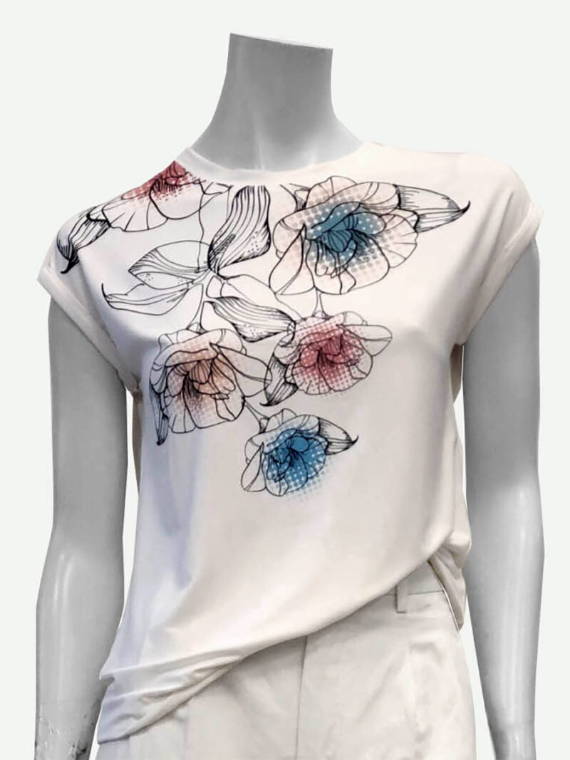 T-shirt Point Zero 8264518 manches courtes imprimé fleurs