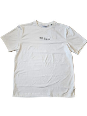 T-shirt Projek Raw 142798 manches courtes en coton doux et confortable couleur blanc cassé