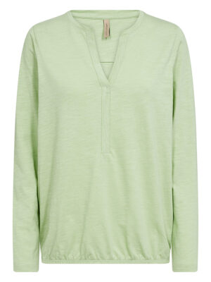 Soyaconcept 26398 long-sleeved cotton t-shirt green color