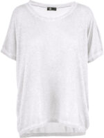 Sweater M Italy 10-1095U light loose short sleeves white